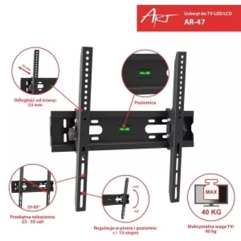 Multioffice ART RAMT AR-47 - soporte de pared - China