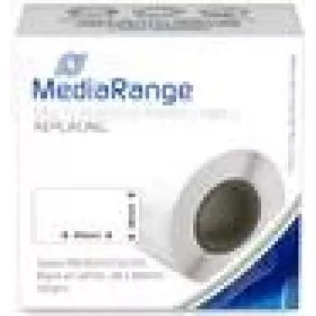 Etiquetas de papel multiusos MediaRange MRDY99010 28x89 mm 130 uds. negro sobre blanco
