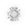 Ubiquiti UACC-Wave-AP-Micro-Mount soporte de montaje en poste para 4 Wave AP Micro, acero inoxidable, poste de 25–76 mm, blanco