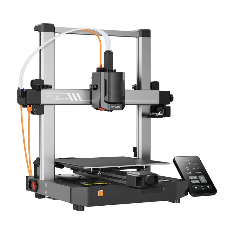Impresora 3D AnyCubic Kobra 3 V2 (K3V2-IP-O) — volumen de impresión 235×235×250 mm