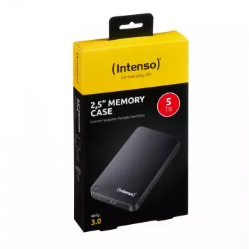 Disco duro externo Intenso 5 TB USB 3.2 2,5 pulgadas Memory Case