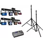 Set de barra láser LED EUROLITE 2x KLS PRO con Easy Show y 2x soportes M-4