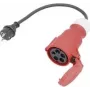Cable adaptador de red AS Schwabe 61371, 16 A, 0,3 m, negro