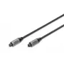 Cable de conexión Toslink Digitus 3 m conector a conector dorado