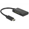 Delock USB 3.1 Gen 1 lector de tarjetas conector macho USB Type-C 4 ranuras - lector de tarjetas - todo en uno (MMC, SD, miniSD, RS-MMC, TransFlash, MMCmobile, microSD, MMCmicro, SDHC, miniSDHC, microSDHC, SDXC, microSDXC, SDHC UHS-I, microSDHC UHS-I)