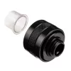 Racor Alphacool 17473 — Latón 23 mm de altura, 26 mm de diámetro, negro