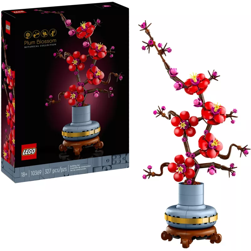 LEGO Icons set de decoración de flores de ciruelo 10369, multicolor