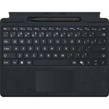 Teclado Microsoft Surface Pro con lápiz delgado QWERTZ Alemán Negro