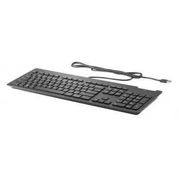 HP Teclado con cable USB delgado v2 - Smartcard - Negro - US/RUS