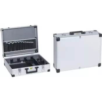 Caja de herramientas allit AluPlus Tool>L< 44-1 plata con marco de aluminio y perfil en L