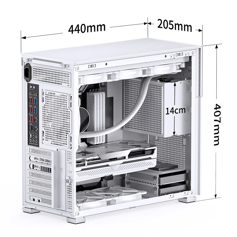 Caja de PC Jonsbo D41 MESH Torre Midi Blanco