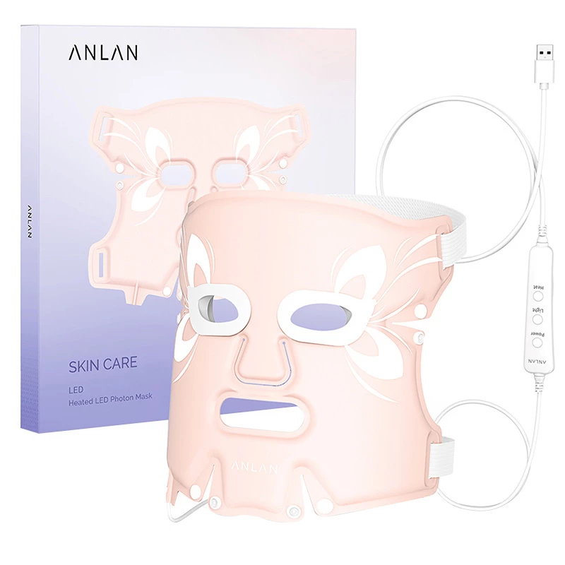 Máscara de fototerapia impermeable ANLAN 01-AGZMZ para tratamiento facial con LED