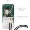 Cable coaxial MikroTik ACSMAUFL conector hembra SMA recto de 1 m negro
