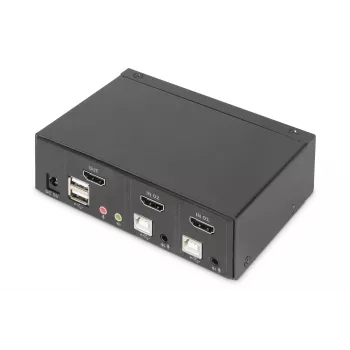 Conmutador KVM Digitus 2 puertos Single Display 4K HDMI