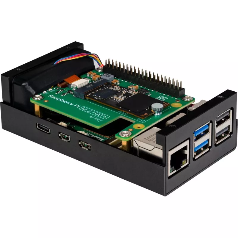Raspberry Pi RB-ALUCASEP5-M2 negro