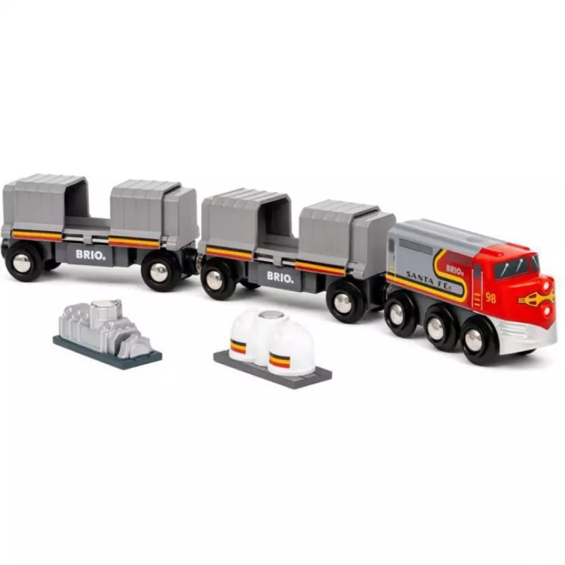 Tren BRIO World Santa Fe Train Trains of the World multicolor