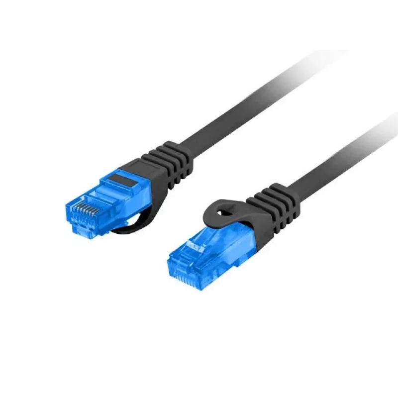 Cable de red LANBERG Cat6a S/FTP RJ-45 PCF6A-10CC-0500-BK, 5 m, LSZH, 26 AWG, CCA, negro
