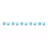 DIGITUS - Clips para cables con codificación por colores - para cables de parcheo - azul (paquete de 100) (A-CC-B)