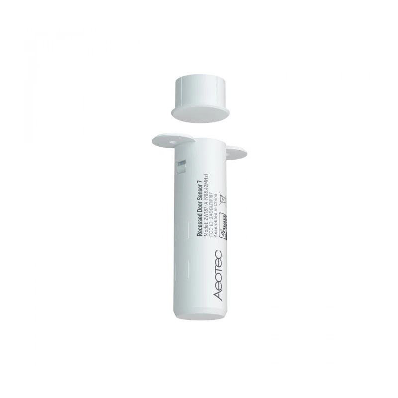 Sensor de puerta empotrable AEOTEC Recessed Door Sensor 7 Z-Wave Plus V2 blanco — sensor de contacto empotrable para puertas/marcos
