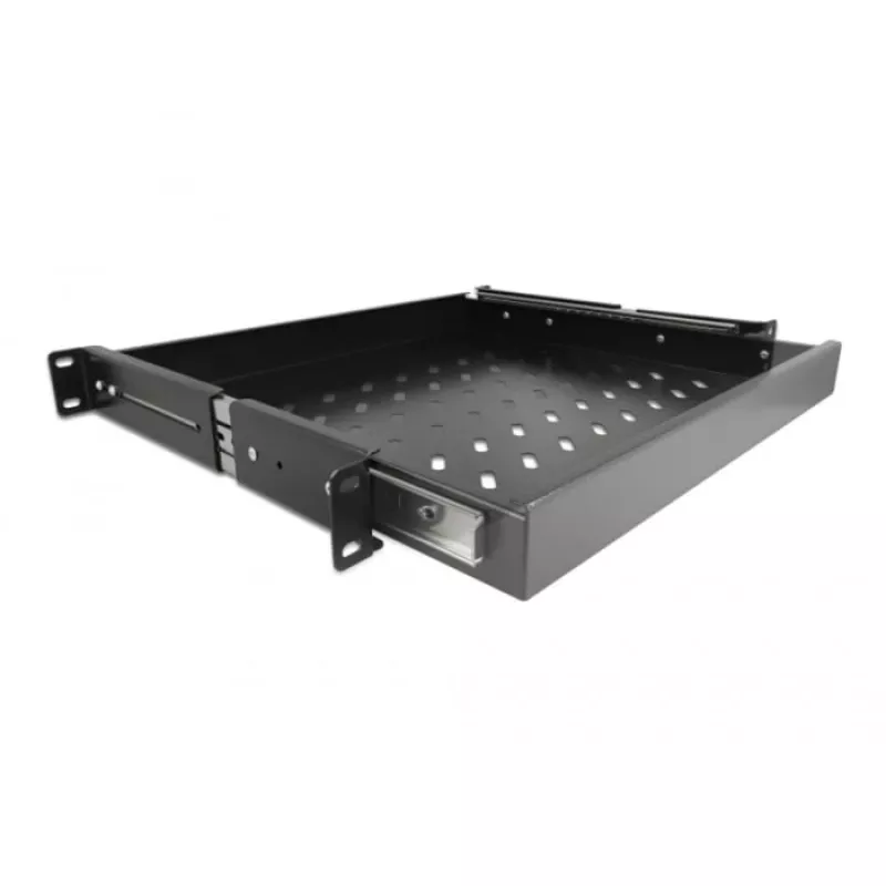 Delock - Unidad extraíble para rack - negra - 1U - 48,3 cm (19