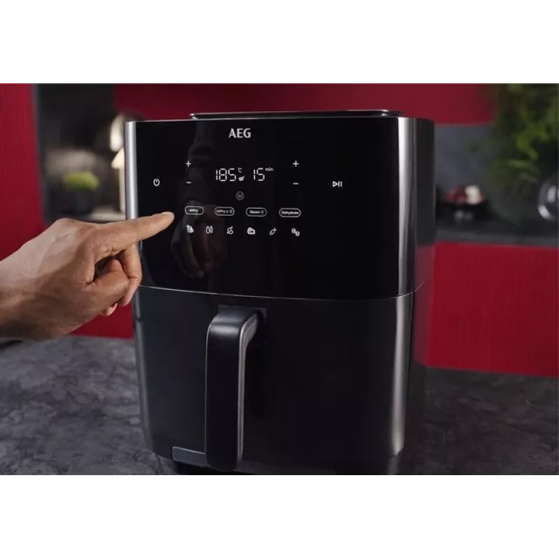 Freidora de aire AEG AAF7SB – 6,9 L, 1700 W, control táctil digital, negro