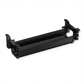 ROLINE Easy2Open Canaleta para cables, montaje bajo encimera, negro, 44,9 cm