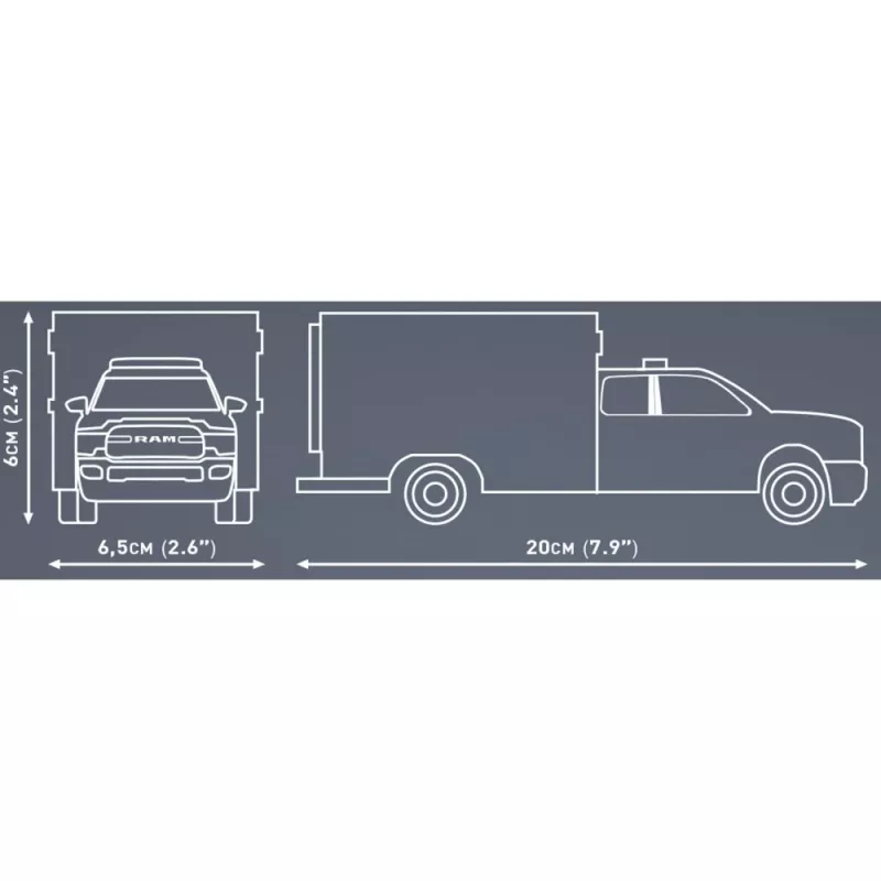Juguete de construcción Cobi RAM 3500 Ambulance modelo 24609 set de bloques