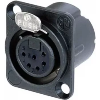 Neutrik NC6FD-LX-B-CON accesorio de conectividad negro