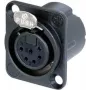 Neutrik NC6FD-LX-B-CON accesorio de conectividad negro
