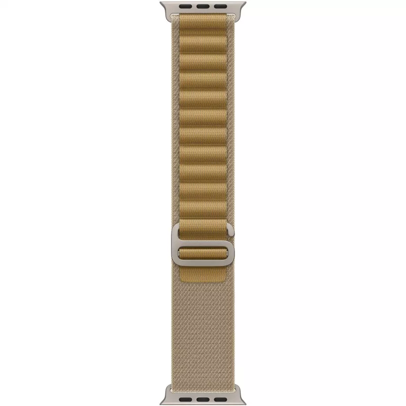 Correa Apple 49mm Tan Alpine Loop Small Acabado titanio natural