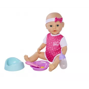 Muñeca SIMBA New Born Baby Hungry Baby 38 cm – muñeca bebé realista, 38 cm
