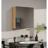 Top E Shop POLA 2DL ARTISAN armario de almacenaje para baño, roble