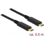 Cable USB DeLOCK 85529 USB 3.2 Gen 2 0,5 m USB-C negro