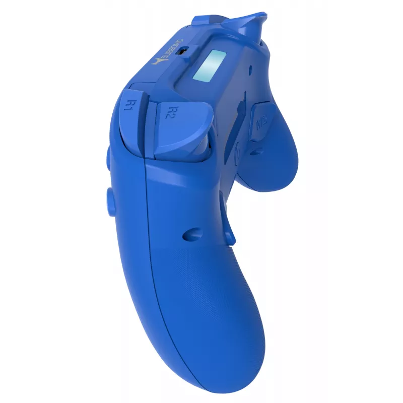 Mando inalámbrico LED SUBSONIC SA5639-3 para PS4 y PC, mando inalámbrico azul
