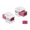 Módulo Keystone DeLOCK SC simplex conector hembra a SC simplex conector hembra