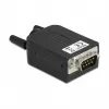 Conector de cables DeLOCK 66232 Sub-D 9 regleta de bornes de 10 polos negro