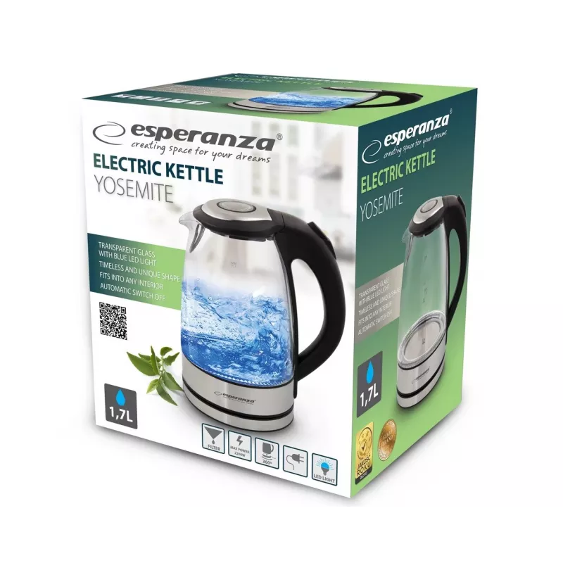 Hervidor Esperanza EKK012 1,7 L negro, multicolor 2200 W