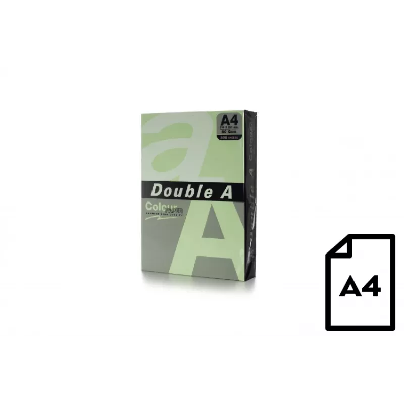 Papel de color Double A, 80 g, A4, 500 hojas, Lagoon