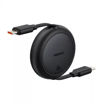 Cable USB-C a USB-C Baseus Free2Pull Mini, 60 W, 1 m, (negro)
