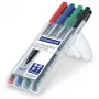 Rotulador permanente punta fina Staedtler Lumocolor 318 WP4