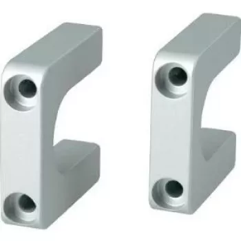 Asa SCHROFF Multipac 20860-256, asa de plástico gris 40×40×10 mm, accesorio de montaje