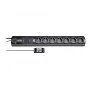 brennenstuhl Primera-Tec Comfort Switch Plus - protección contra sobretensiones - corriente alterna 250 V - 3500 vatios - tomas de salida: 7 - 2,0m - Alemania - negro