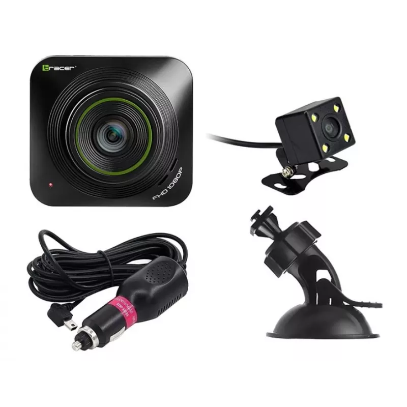 Cámara para coche Tracer 2.2D FHD TUCANA (sensor G, modo aparcamiento, detección de movimiento, cámara de marcha atrás)