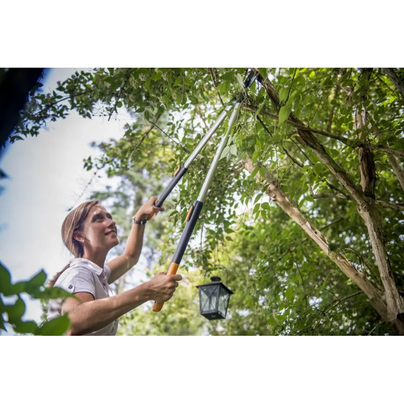 Tijera de podar telescópica Fiskars SmartFit 915 mm L86 negra naranja (1013564)