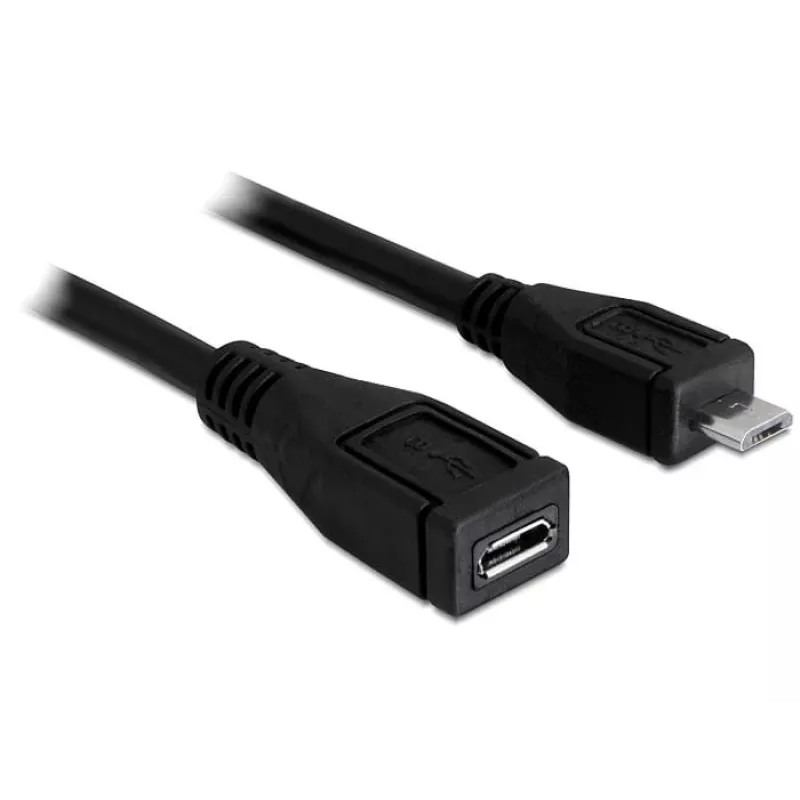 Cable USB DeLOCK 83248 USB 2.0 1 m Micro-USB B negro