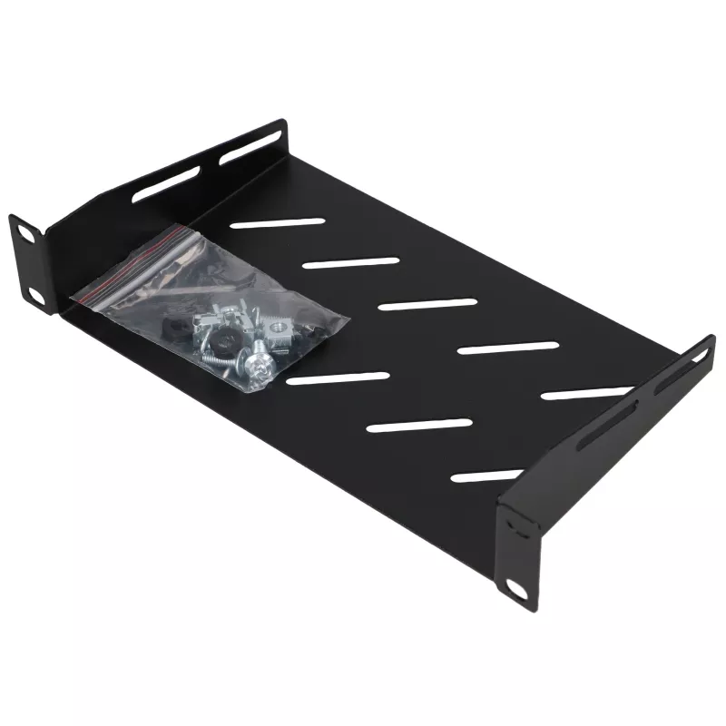 Extralink estante 1U para armarios de pared 10 negro