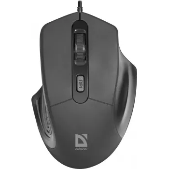 Ratón óptico Defender DATUM MB-347 negro 1600dpi 4P