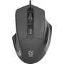 Ratón óptico Defender DATUM MB-347 negro 1600dpi 4P