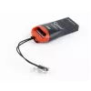 Lector de tarjetas Gembird FD2-MSD-3 USB 2.0 negro rojo