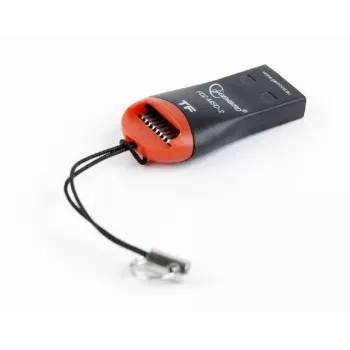 Lector de tarjetas Gembird FD2-MSD-3 USB 2.0 negro rojo